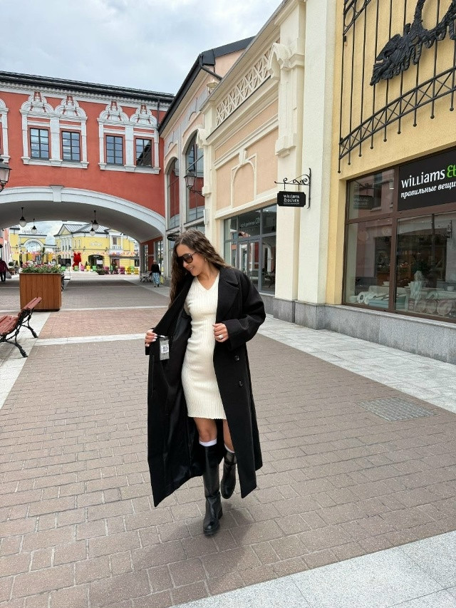 Пальто длинное классика