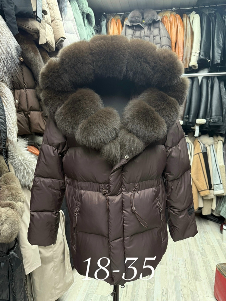 Куртка женская коричневая