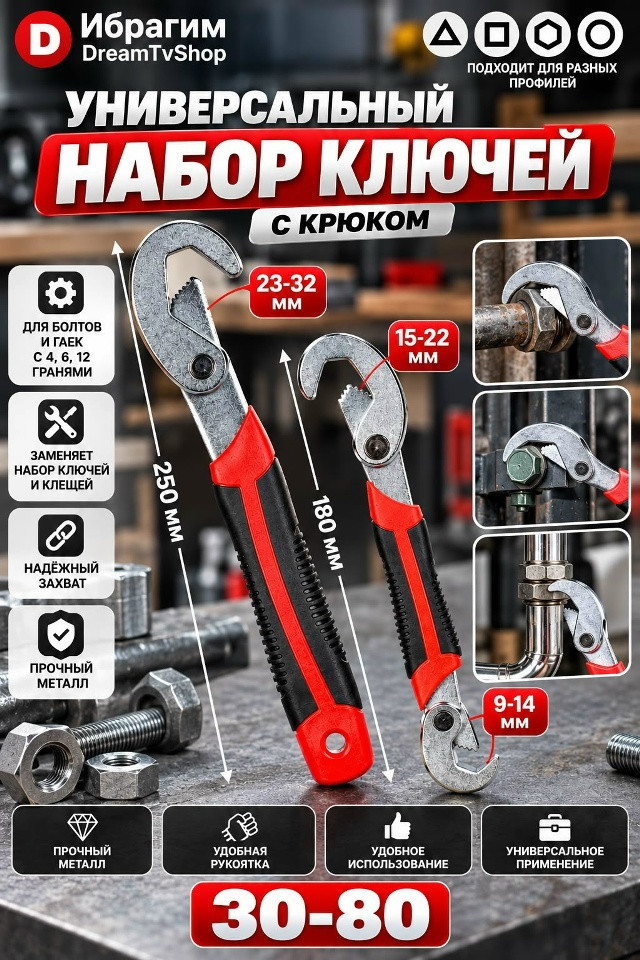 Комплект из двух гаечных ключей
