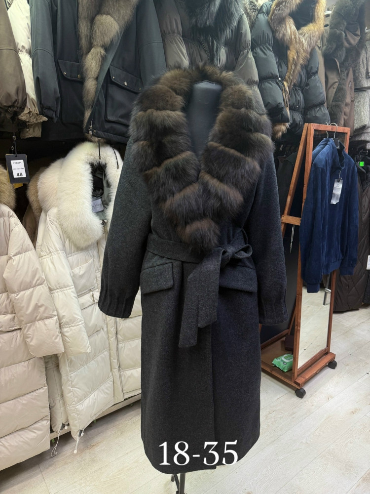 Пальто черное