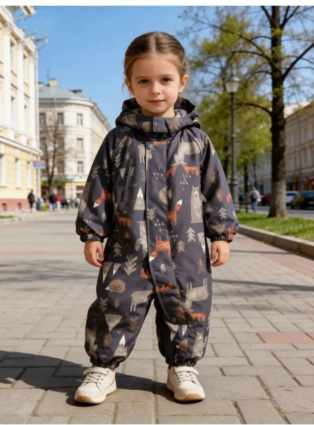 Детский комбинезон черный