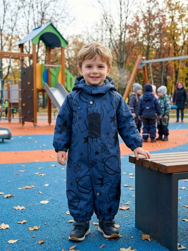 Детский комбинезон синий