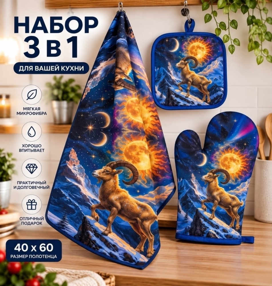 Рукавица,прихватка и полотенце