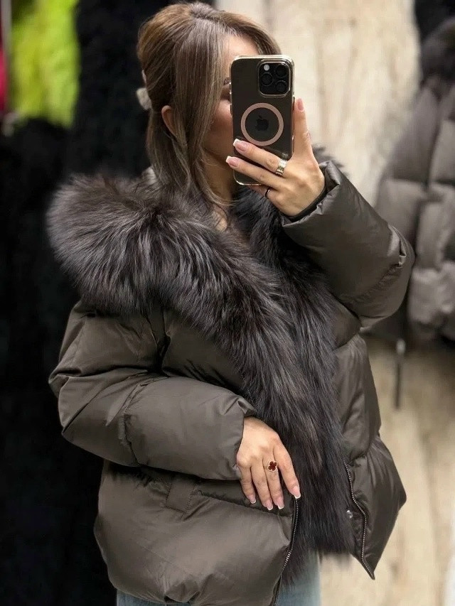 Куртка женская серая