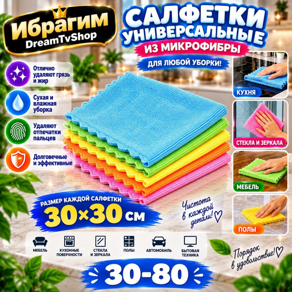 Универсальные салфетки из микрофибры