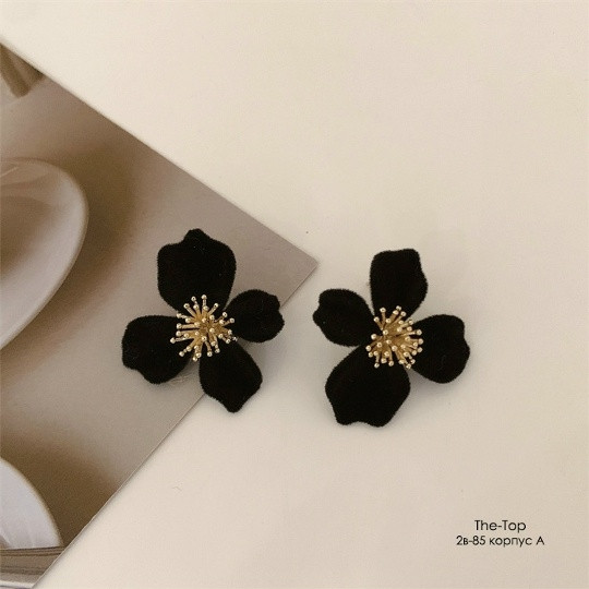 Серьги цветочек