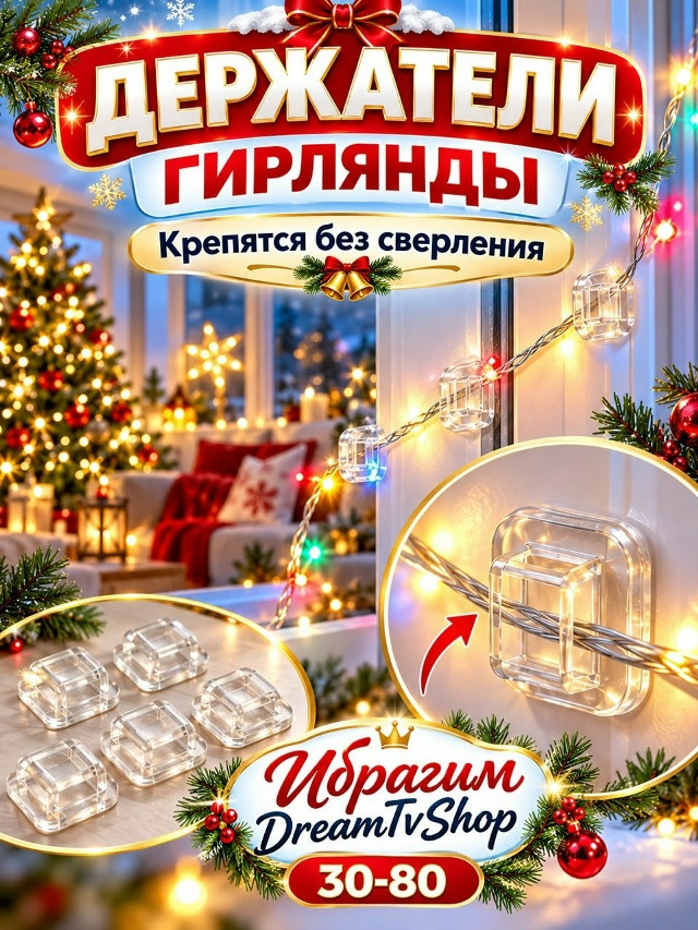 Клипсы для гирлянд
