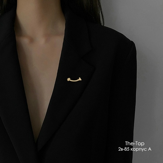 Брошь улыбка