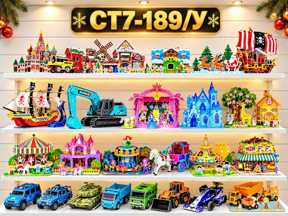 3D-пазл «Строительная техника»