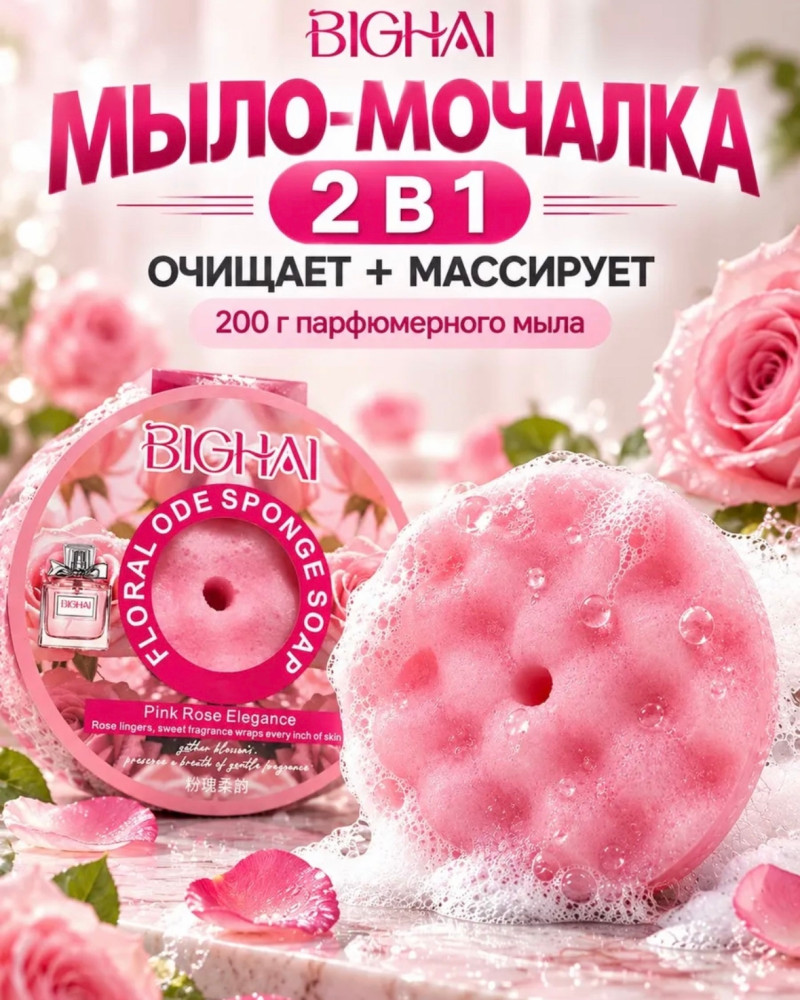 Мыло мочалка