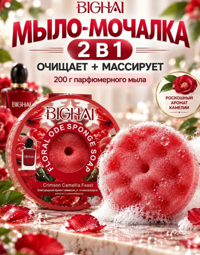 Мыло мочалка