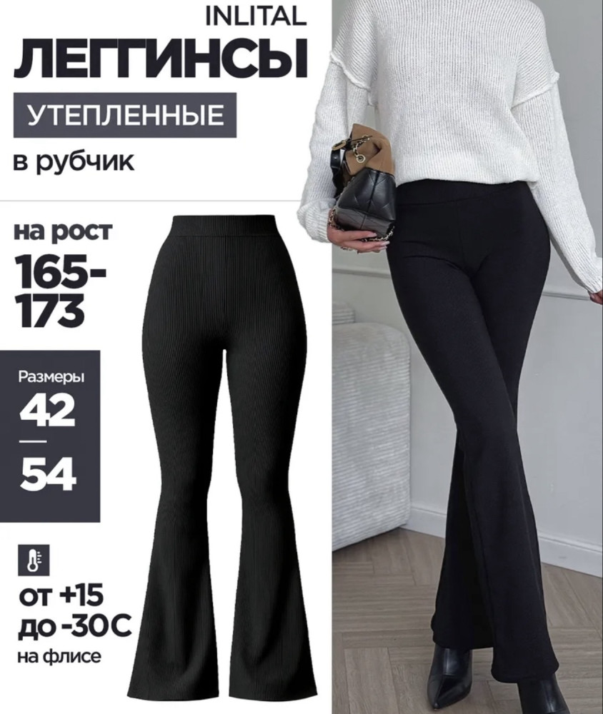 Леггинсы черные